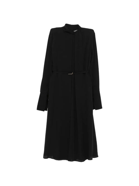 Tom Ford Belted Dress — Black — Size S — Front View