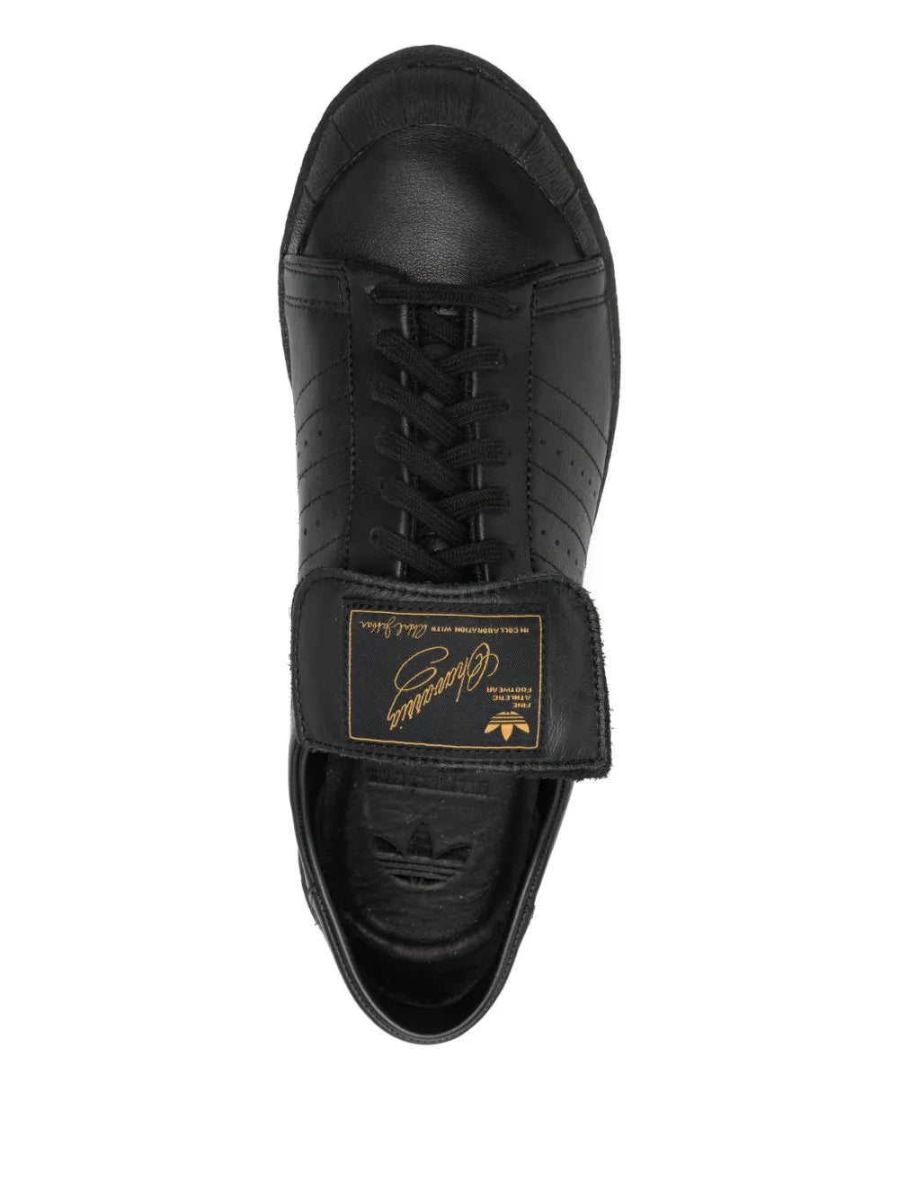 adidas X Willy Chavarria Kareem Sneakers — Black — Size US M 8 - US W 9.5 — Top View