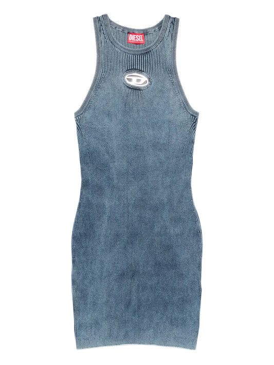 Diesel Sleeveless Mini Dress — Blue — Size XS — Front View