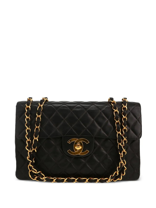 Chanel Pre Owned 1996 Timeless Maxi Jumbo Quilted Shoulder Bag — Same as shown — Size One Size — Front View