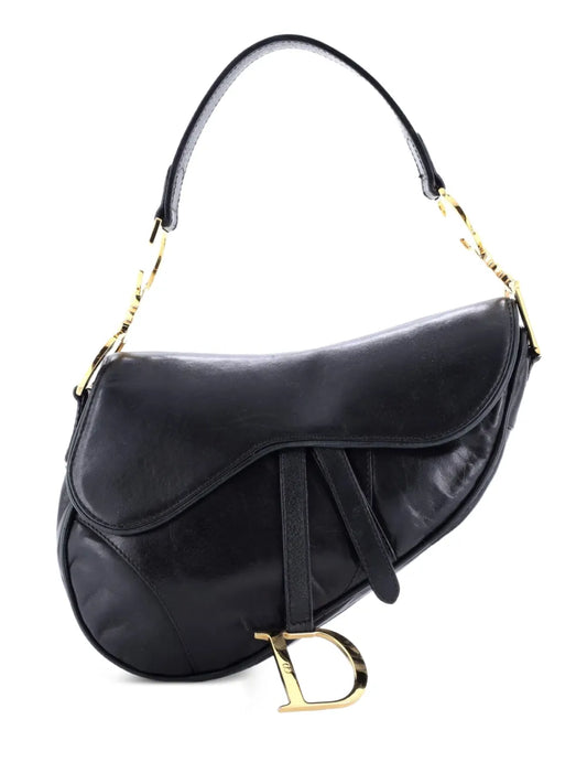 Christian Dior Pre Owned Vintage Saddle Bag Leather Medium Shoulder Bag — Same as shown — Size One Size — Front View