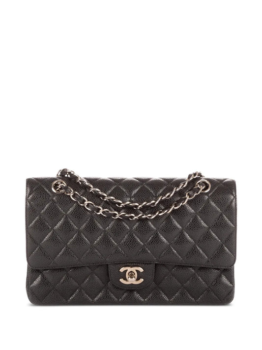 Chanel Pre Owned Classic Double Flap Quilted Shoulder Bag — Same as shown — Size One Size — Front View