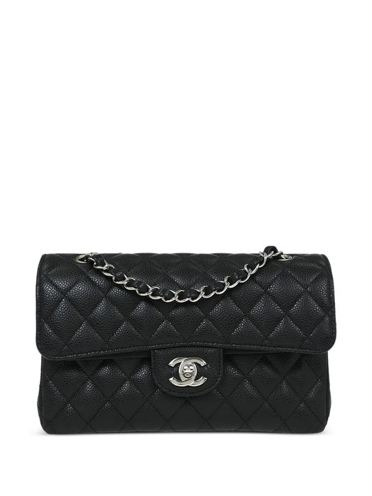 Chanel Pre Owned 2019 Small Classic Double Flap Shoulder Bag — Same as shown — Size One Size — Front View