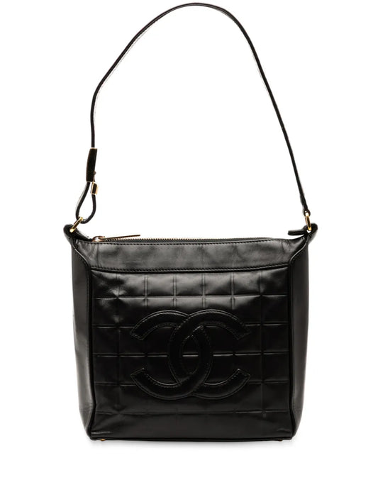 Chanel Pre Owned 2000 2002 Cc Chocolate Bar Lambskin Shoulder Bag — Same as shown — Size One Size — Front View