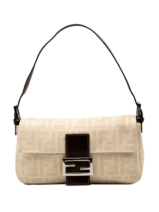 Fendi Pre Owned 2000 2010 Zucca Canvas Baguette Shoulder Bag — Same as shown — Size One Size — Front View