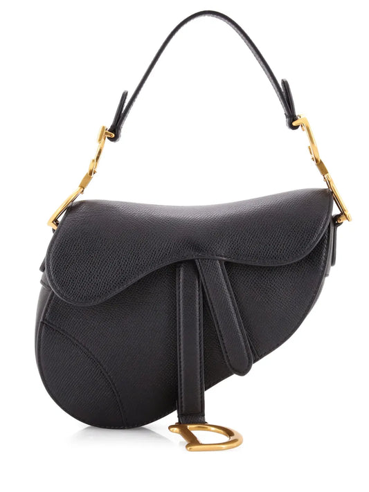 Christian Dior Pre Owned Saddle Handbag Leather Mini Shoulder Bag — Same as shown — Size One Size — Front View