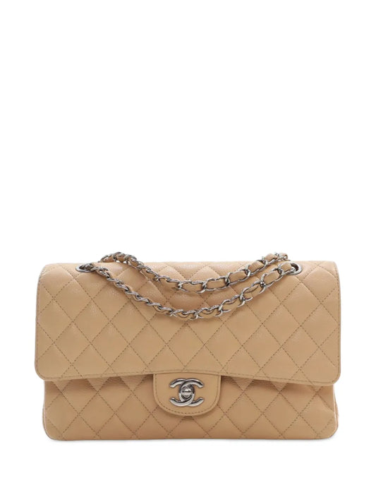 Chanel Pre Owned 2010 2011 Medium Classic Caviar Double Flap Shoulder Bag — Same as shown — Size One Size — Front View