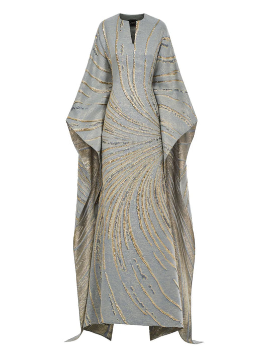 Taller Marmo Apollo Maxi Dress — Blue — Size XS — Front View