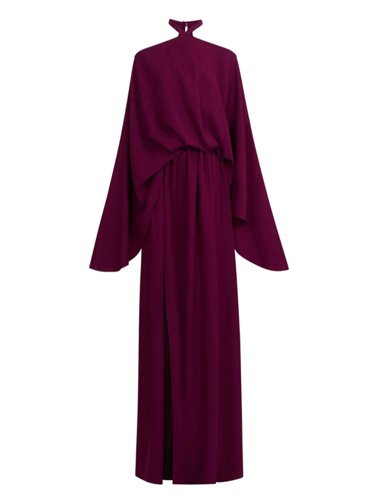 Taller Marmo Sundance Slit Maxi Dress — Purple — Size M — Front View