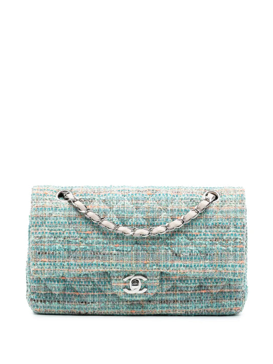 Chanel Pre Owned 2010 2011 Medium Classic Tweed Double Flap Shoulder Bag — Same as shown — Size One Size — Front View