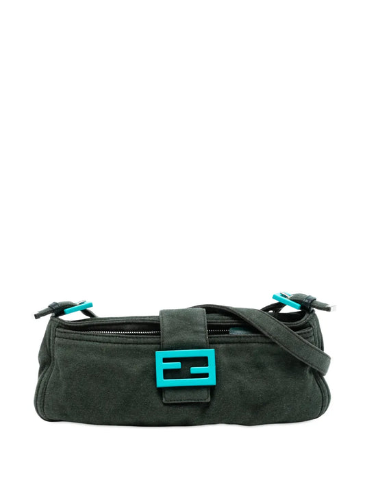 Fendi Pre Owned 2000 2010 Wool Mamma Baguette Shoulder Bag — Same as shown — Size One Size — Front View