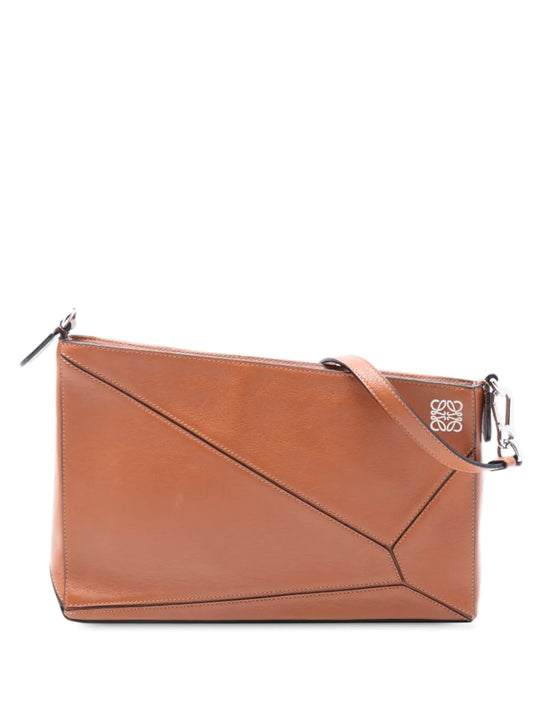 Loewe Pre Owned 2015 Leather Puzzle Clutch Shoulder Bag — Same as shown — Size One Size — Front View