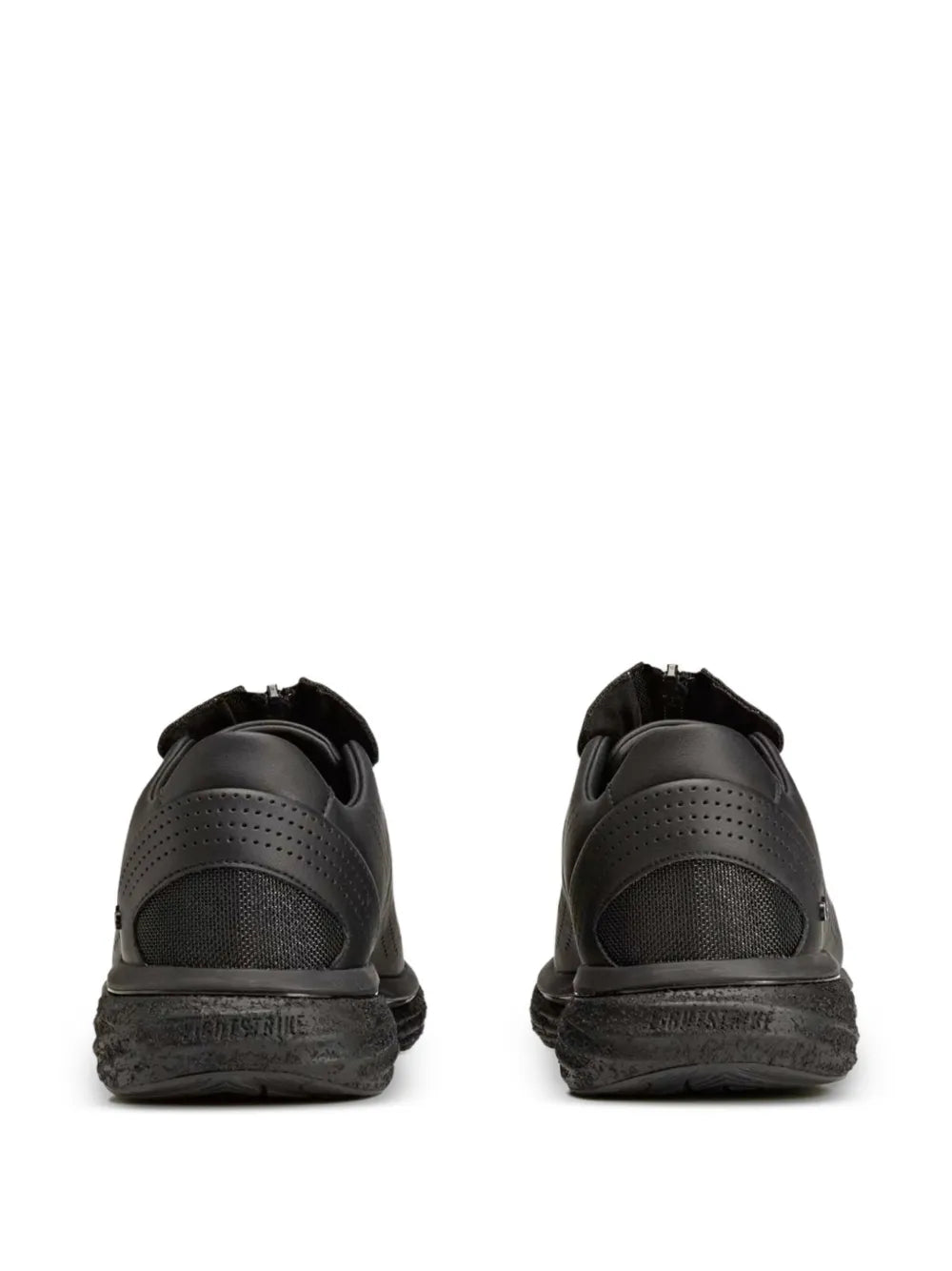 adidas X Arte Antwerp Lightblaze Pod Perforated-Design Sneakers — Black — Size US M 7 - US W 8.5 — Back View