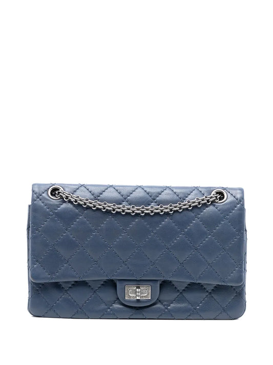 Chanel Pre Owned 2014 Reissue 255 Aged Calfskin Double Flap 226 Shoulder Bag — Same as shown — Size One Size — Front View