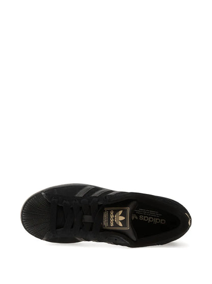 adidas Superstar Ii Three-Stripes Sneakers — Black — Size US M 9.5 - US W 11 — Top View