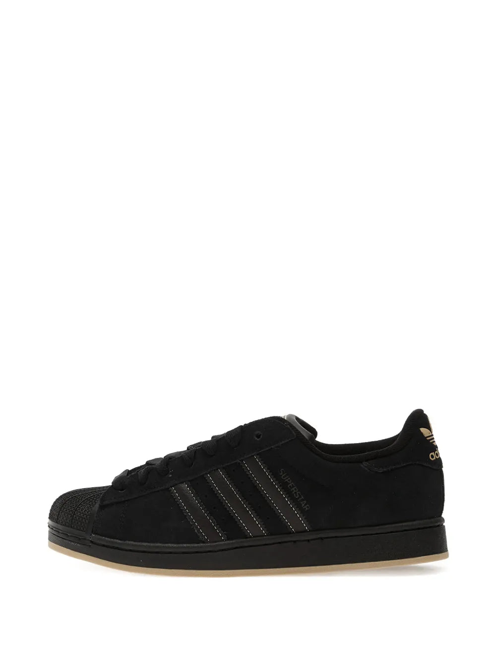 adidas Superstar Ii Three-Stripes Sneakers — Black — Size US M 9.5 - US W 11 — Lifestyle View