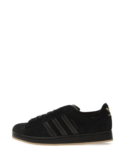 adidas Superstar Ii Three-Stripes Sneakers — Black — Size US M 9.5 - US W 11 — Lifestyle View