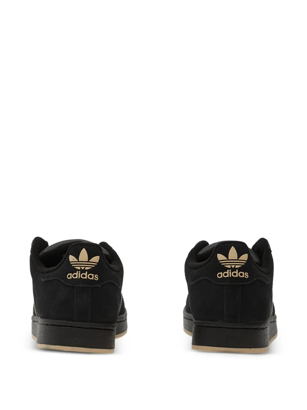 adidas Superstar Ii Three-Stripes Sneakers — Black — Size US M 9.5 - US W 11 — Back View