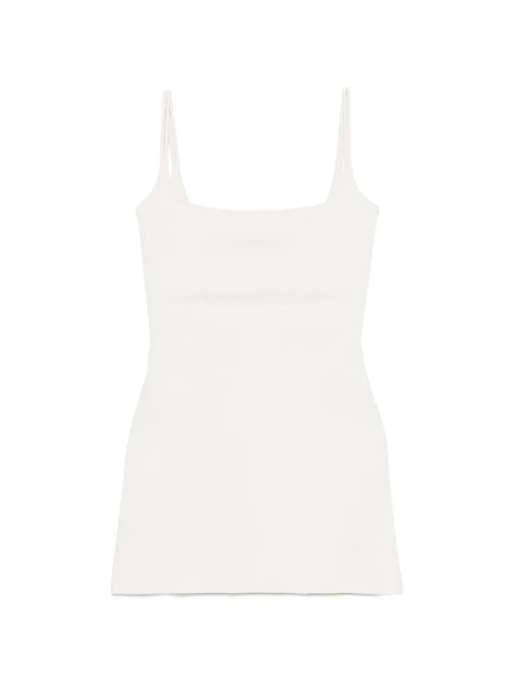 Gimaguas Lula Square Neck Mini Dress — White — Size XS — Front View