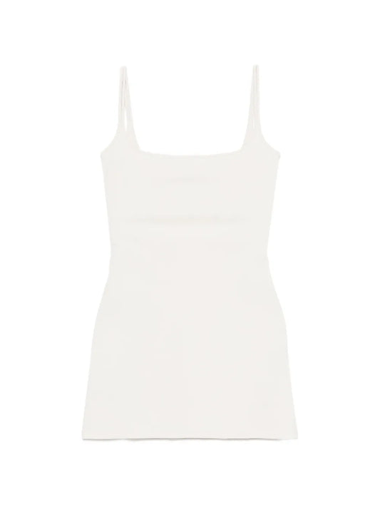 Gimaguas Lula Square Neck Mini Dress — White — Size XS — Front View
