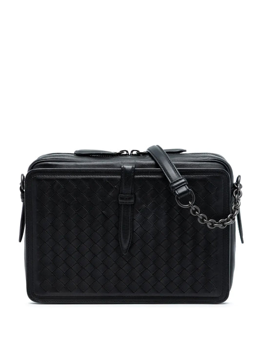 Bottega Veneta Pre Owned 2012 2025 Nappa Intrecciato Belt Flap Camera Bag Shoulder Bag — Same as shown — Size One Size — Front View