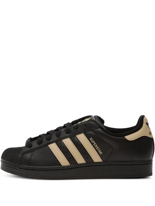 adidas Superstar Ii Stripe Sneakers — Black — Size US M 9.5 - US W 11 — Front View