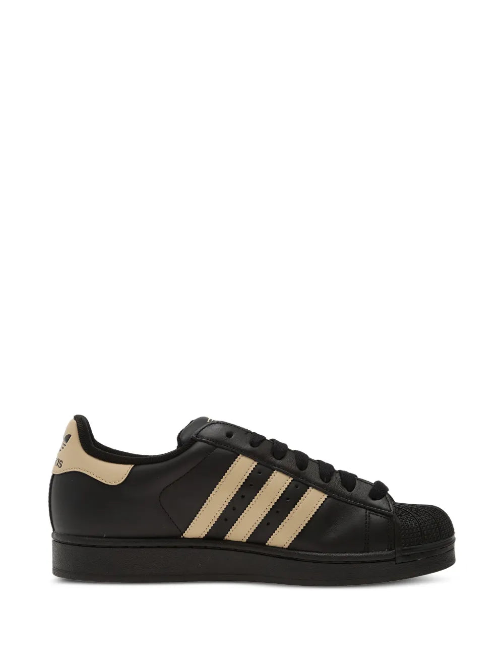 adidas Superstar Ii Stripe Sneakers — Black — Size US M 9.5 - US W 11 — Lifestyle View