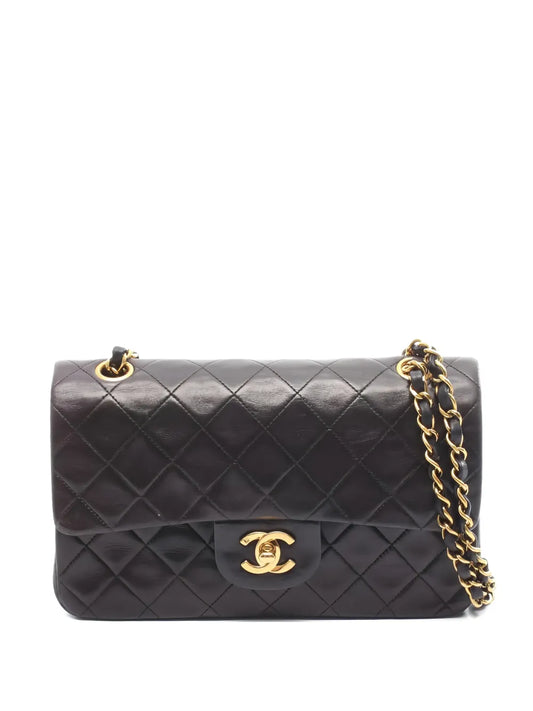 Chanel Pre Owned 1994 1996 Double Flap Shoulder Bag — Same as shown — Size One Size — Front View