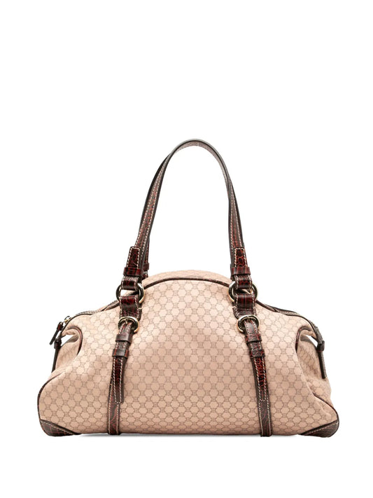 Celine Pre Owned 2007 Macadam Canvas Shoulder Bag — Same as shown — Size One Size — Front View