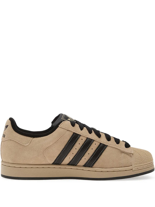 adidas Superstar Ii Three-Stripe Sneakers — Beige — Size US M 9.5 - US W 11 — Front View