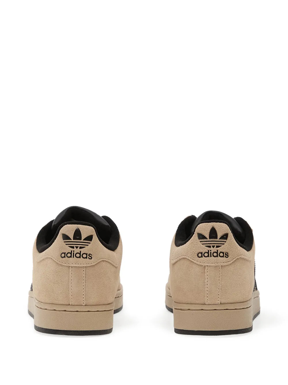 adidas Superstar Ii Three-Stripe Sneakers — Beige — Size US M 9.5 - US W 11 — Back View