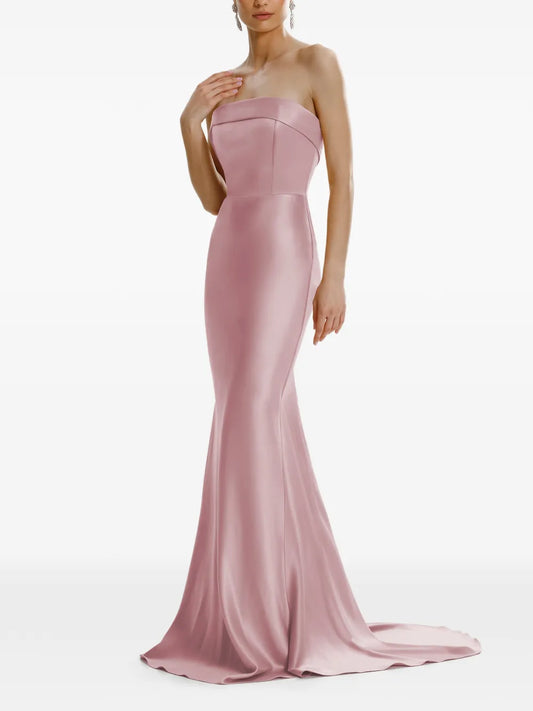 Framboise Dhara Strapless Maxi Dress — Pink — Size XS — Front View