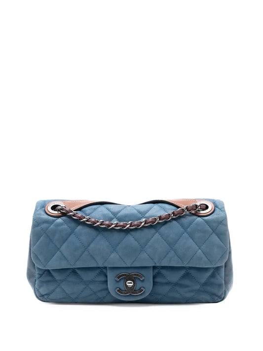 Chanel Pre Owned 2010 2011 Medium Iridescent Calfskin In The Mix Flap Shoulder Bag — Same as shown — Size One Size — Front View