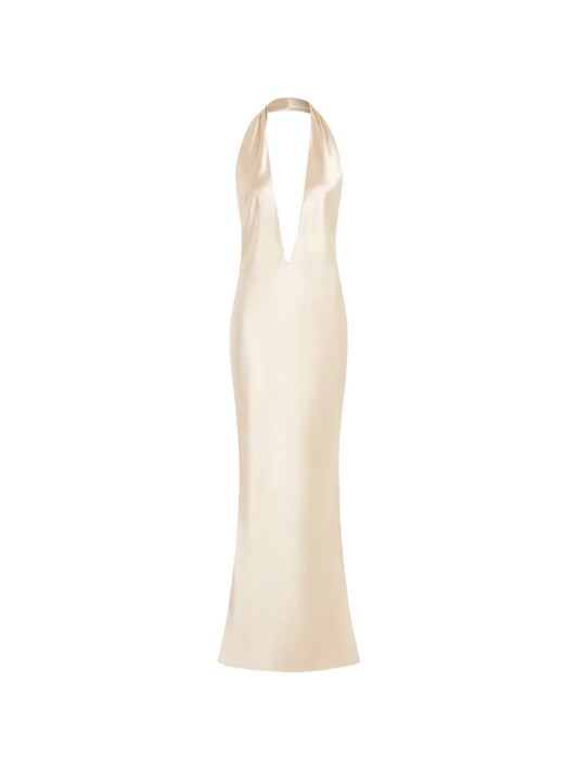 16Arlington Maren Plunging Neck Dress — Same as shown — Size M — Front View