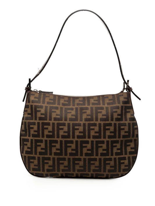 Fendi Pre Owned 2000 2010 Zucca Canvas Shoulder Bag — Same as shown — Size One Size — Front View