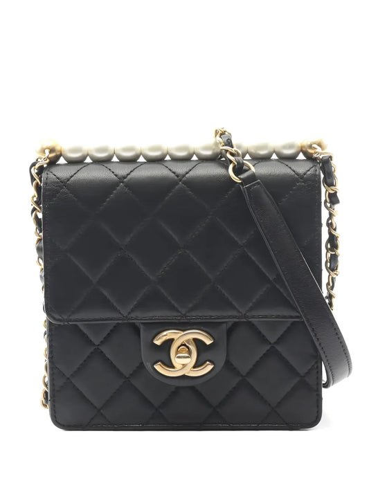 Chanel Pre Owned 2019 Quilted Chain Strap Shoulder Bag — Same as shown — Size One Size — Front View