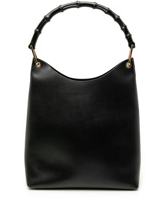 Gucci Pre Owned 20Th Century Leather Bamboo Shoulder Bag — Same as shown — Size One Size — Front View