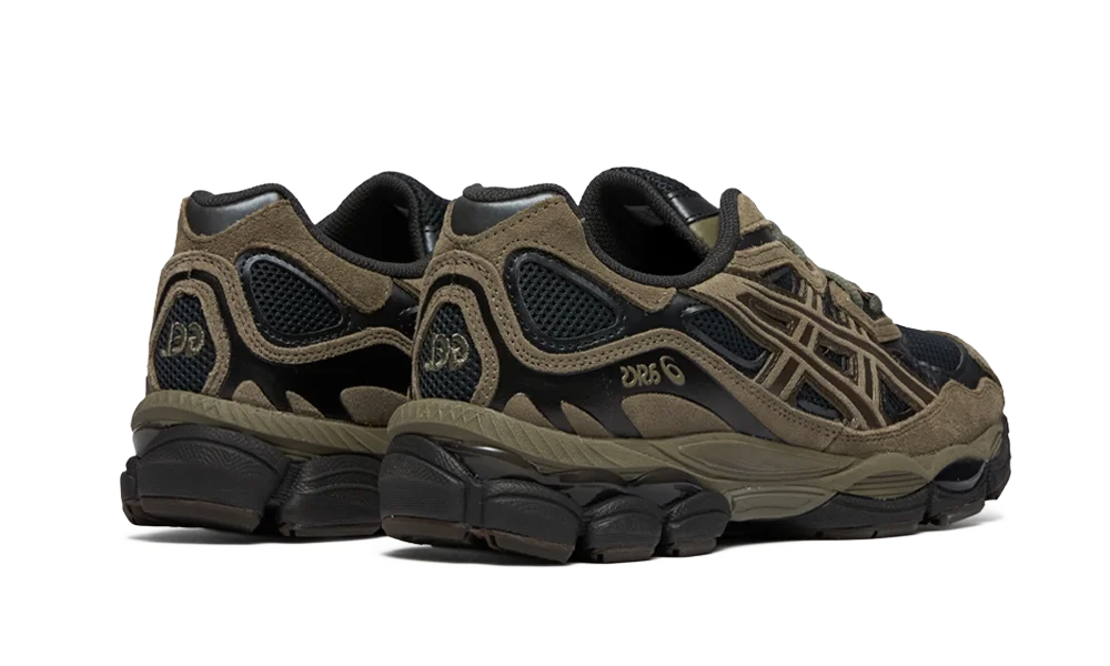 ASICS Gel-NYC Loden Green Graphite Grey — vue de profil