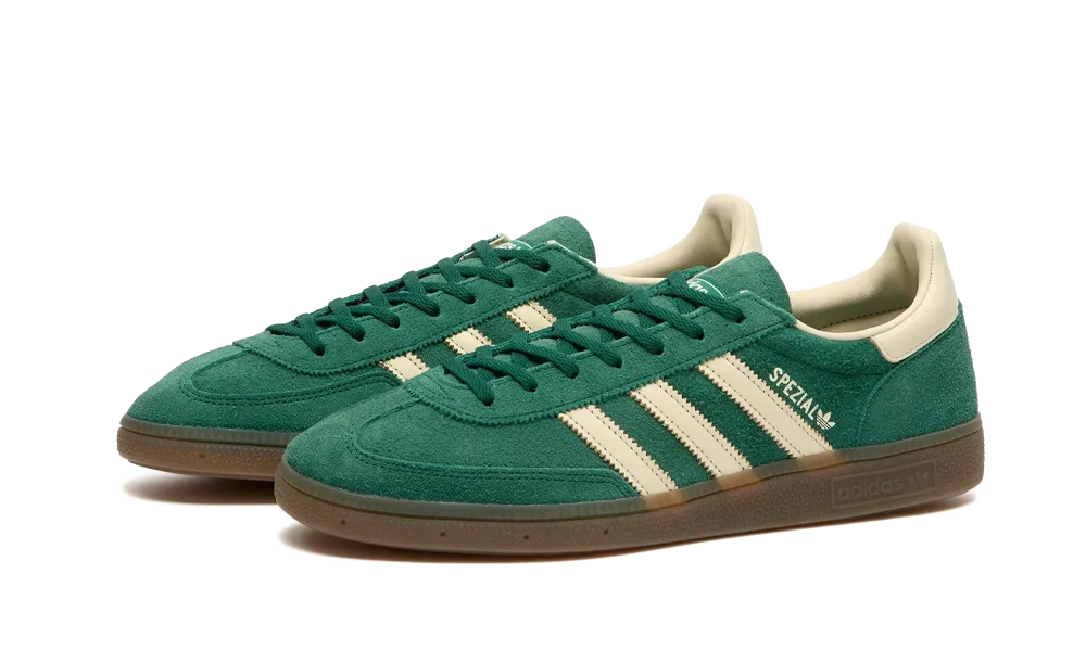 Adidas Handball Spezial Collegiate Green Cream White — vue de face