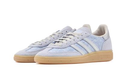 Adidas Handball Spezial Crystal Sky Silver Metallic Chalk White — vue de face