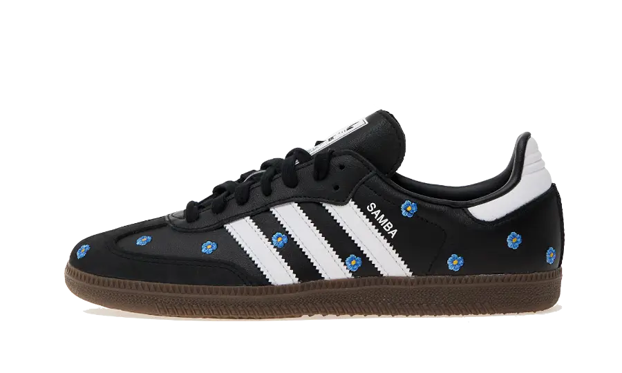 Adidas Samba Light Blue Floral Black