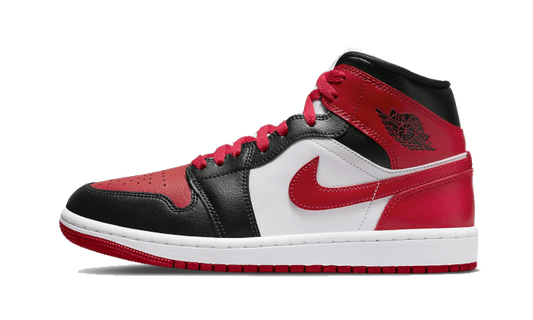 Air Jordan 1 Mid White Bred Toe