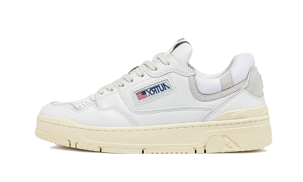 Autry CLC Low Multi Material White