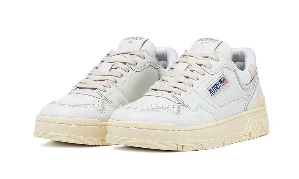 Autry CLC Low Multi Material White