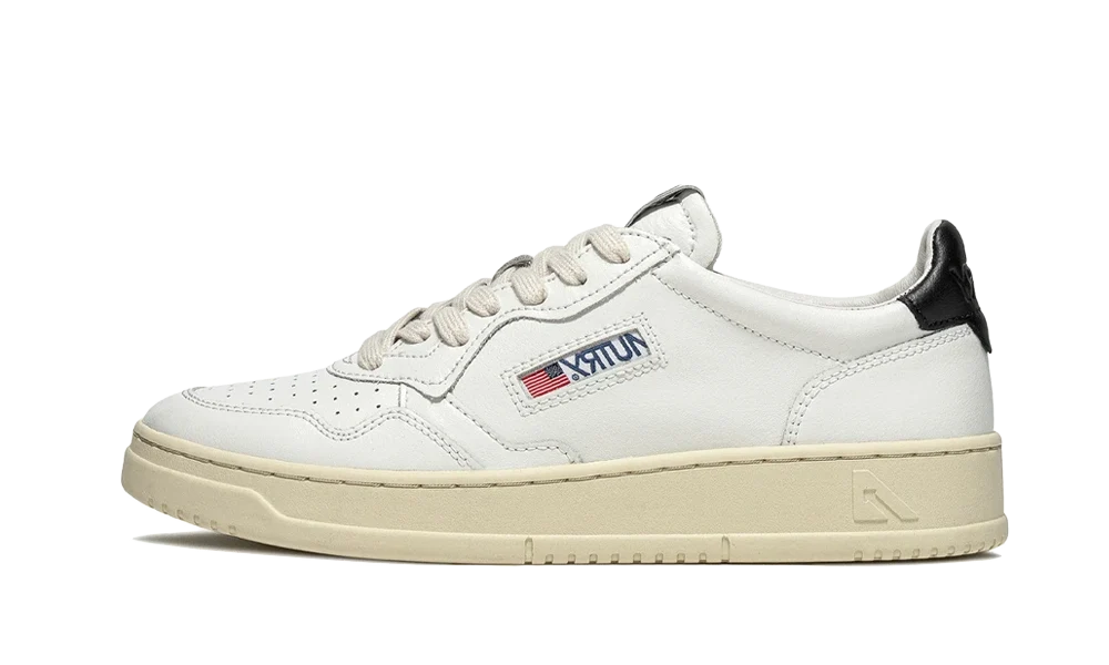Autry Medalist Low Leather Leather White Black