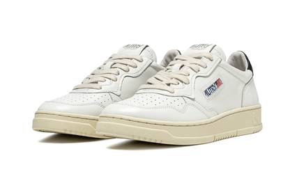 Autry Medalist Low Leather Leather White Black