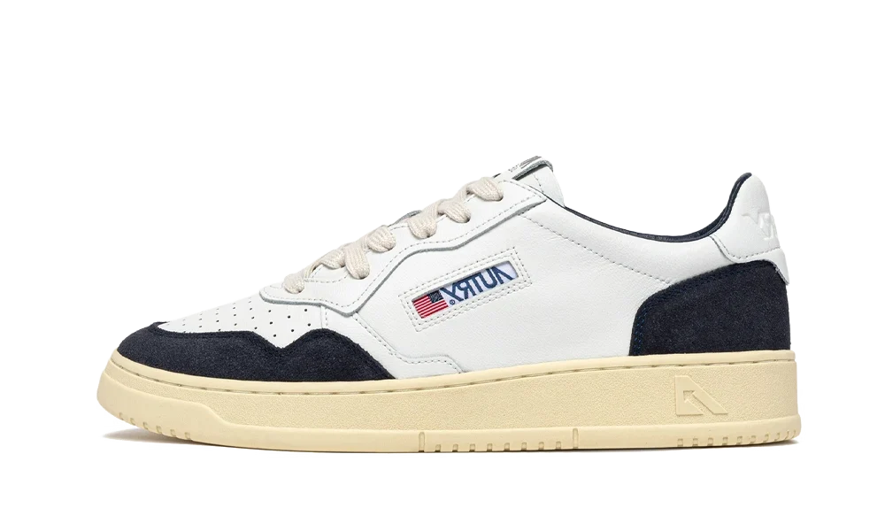 Autry Medalist Low Soft Leather Suede White Oceano