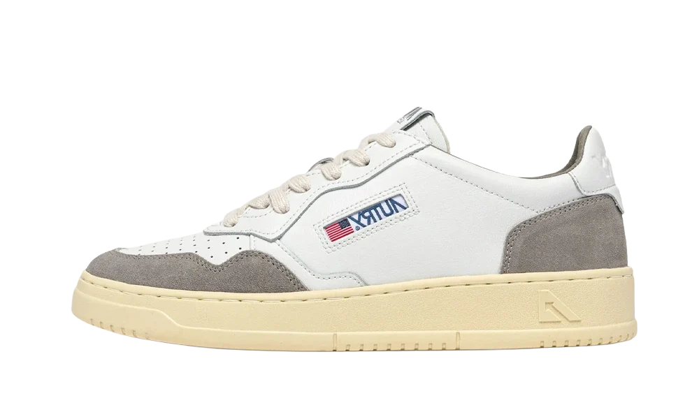 Autry Medalist Low Soft Leather Suede White Vap