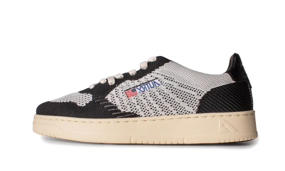 Autry Ease Knit Low Knitted Bicolor Ivory Black