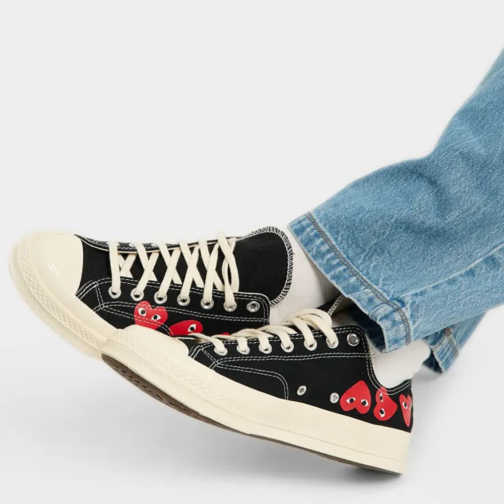 Chuck Taylor All Star 70 Ox Comme des Garcons PLAY Multi-Heart Black